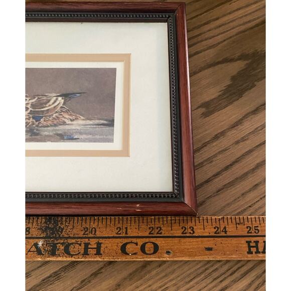 Vintage 1995 Roger Folk Print ‘Motherhood’ Duck Family Framed Print - Picture 3 of 4
